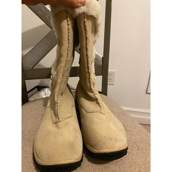 Baffin Cream Ankle Boots - Picture 1 of 5